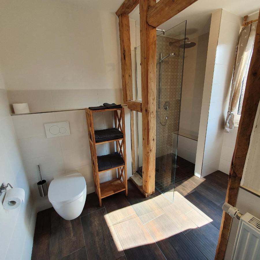 Alte Backstube - Ferienwohnung Huettenstube Und Ferienzimmer Auszeit Erkenbrechtsweiler Luaran gambar